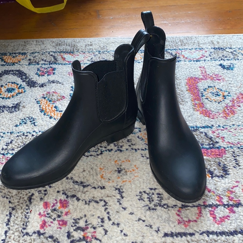 Sam Edelman, black Chelsea rain/ankle boot. Size 9. Worn once, like new